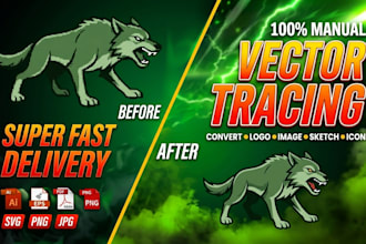 do vector on adobe illustrator, logo, redraw image, vector art, illustration
