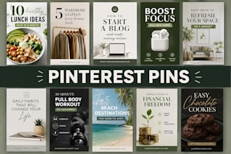 design high quality pinterest pins