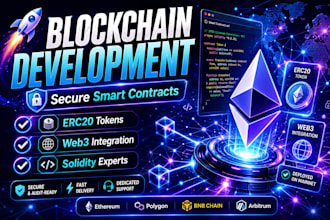 develop secure smart contracts and blockchain solutions