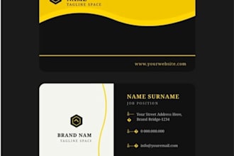 create modern clean minimal bussines card for you