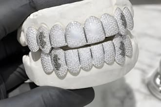 design high dentures grillz cad jewellery using exocad blender rhino meshlab