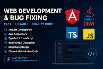 fix, or improve your java and angular application