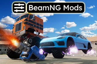build custom beamng mods vehicles, track and map and convert mods