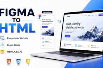 convert figma to responsive HTML CSS website