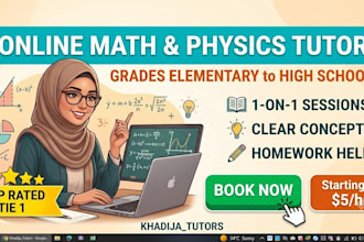 teach mathematics and physics online