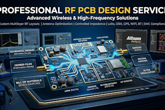 design rf pcb, radio pcb and circuit schematic