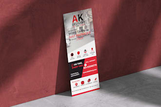design professional roll up banner, retractable banner, and pull up banner in 24