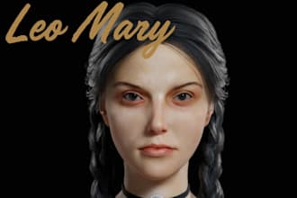 create 3d character modeling, rigging, and game characters