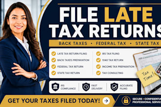 file back taxes, late tax returns, federal and state tax filing