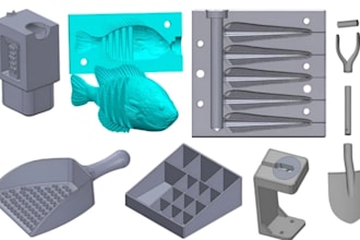 do dfm analysis and injection mold design for plastic parts in step stl 3d print