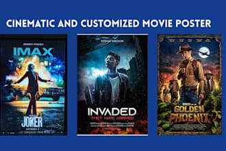 design cinematic movie poster for film web series custom indie movie poster
