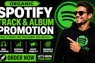 do spotify album promotion spotify music track promotion