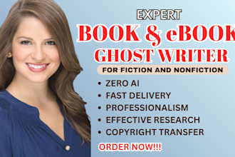 ghostwrite, ebook ghostwriter, ghost book writer, nonfiction and book writer