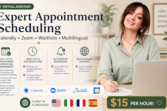 be your expert appointment scheduling in english french spanish or ita