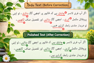 do english to urdu translation and urdu proofreading