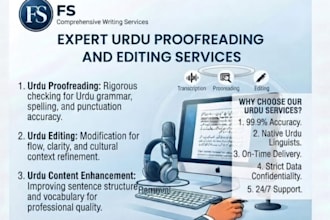 do english to urdu translation and urdu proofreading
