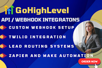 setup gohighlevel API integration zapier webhook ai automation custom workflows