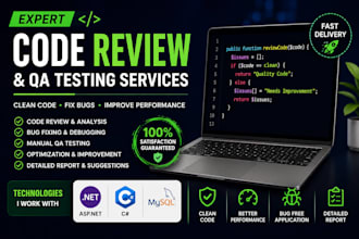 provide expert QA testing and code review services