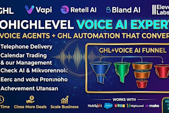be a gohighlevel voice ai agent, vapi or retell automation