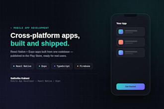 build a cross platform mobile app using react native and expo