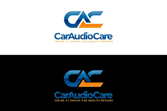 design wordmark car audio care brand logo