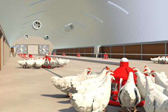 do 3d poultry design, 3d greenhouse, live stock farm, 3d farmhouse design
