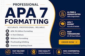 proofread and format your document in apa 7 style