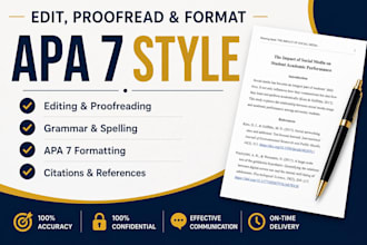 edit and format your document to apa 7 style
