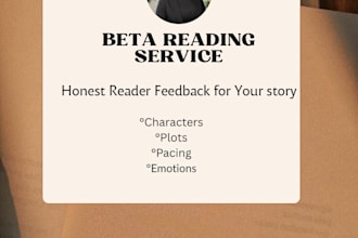 provide honest beta reading feedback for your romance books