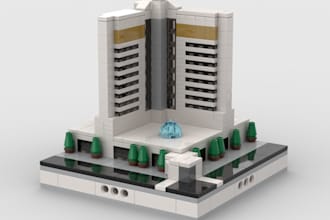 design custom lego house, building and architecture moc with PDF instructions