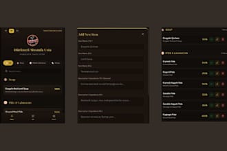 create a multilingual digital restaurant menu with an admin panel
