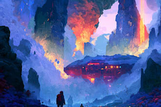 design sci fi art, concept art, sci fi art illustration