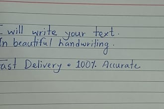convert your typed text into beautiful handwriting