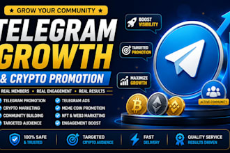 promote your telegram community with crypto promotion and marketing