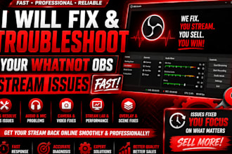fix and troubleshoot your whatnot obs stream issues professionally