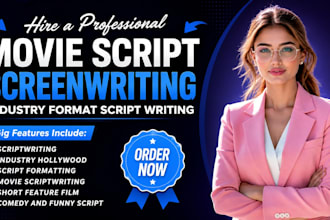 write a professional screenplay, movie script TV pilot, or youtube script sci fi