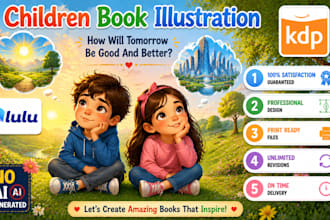 draw, illustrate children book illustration picture book and cover