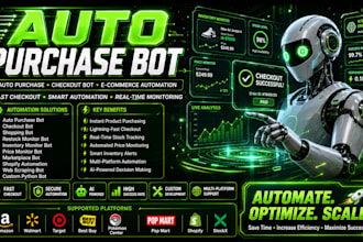 auto purchase bot amazon shopping bot target bot  walmart bot auto buying bot