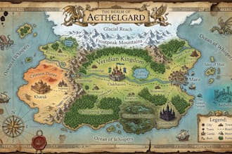 design vector map site map illustrated map fantasy game map map illustration