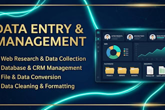 be your expert data entry and data management specialist