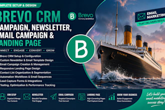 setup brevo crm campaign newsletter template email campaign brevo landing page