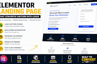 design an elementor landing page that converts