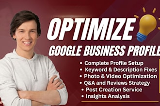 optimize gmb for local seo and google maps ranking  and boost gmb