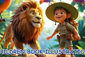 create children storybook illustrations and picture  book art