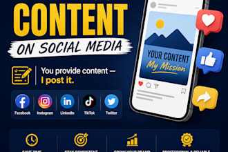 post and schedule content on all social media platforms