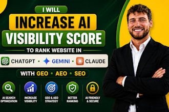 increase ai visibility score to rank website in chatgpt gemini with GEO aeo SEO