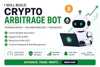 setup crypto arbitrage bot, triangular bot, dex arbitrage bot crypto trading bot