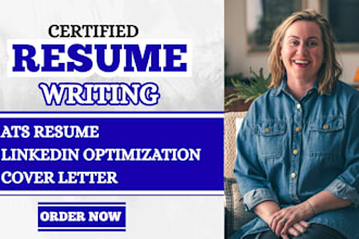 write ats resume, cover letter, impact profile, executive bio for job seekers