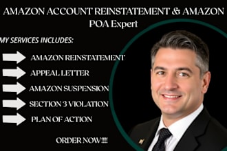write amazon suspension appeal letter and poa for section 3 reinstatement
