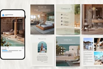 design luxury instagram templates and social media branding